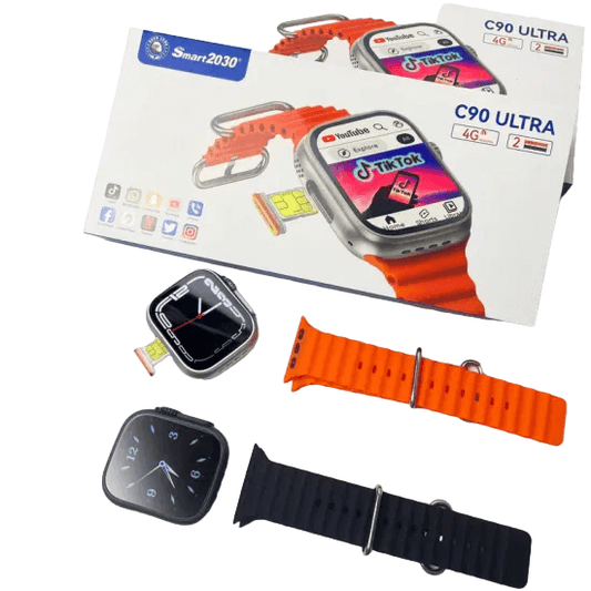 Smartbarry c90 ultra Full Android 4g Sim Watch Hotspot Supported(Most Demanding Watch)